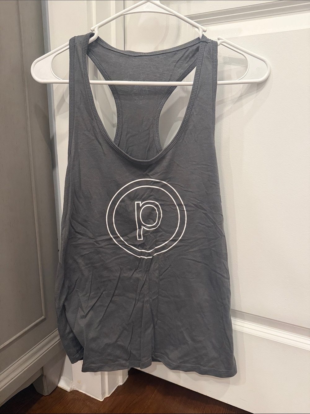 Pure Barre Gray Racerback Logo Tank